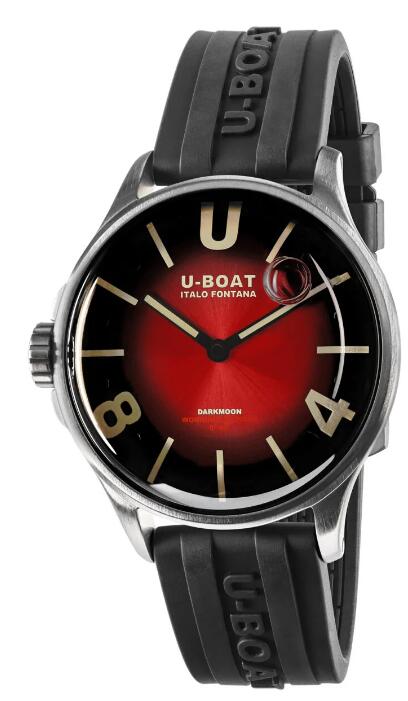 Review Replica U-BOAT Darkmoon 40 Red SS Soleil 9500 watch